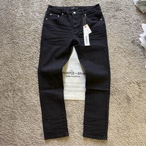 Men’s Purple Brand Black Jeans